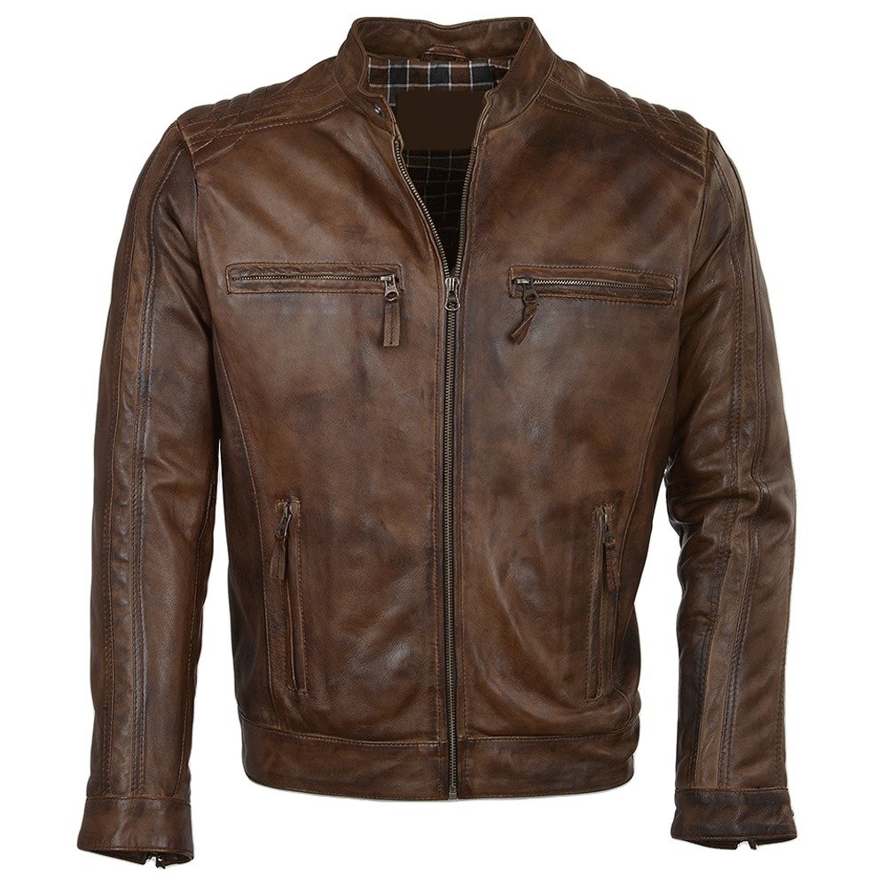 Men's Biker Leather Jacket