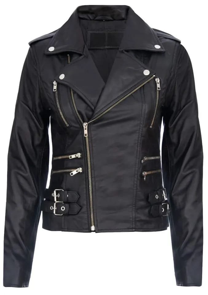 Women's Biker Leather Jacket